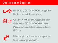 First 2D & 3D BIM CAD Product configurator for smoke ventilation and fire safety systems / CADENAS GmbH