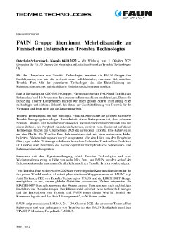 04.10.2022 Presseinformation FAUN übernimmt Trombia Technologies.pdf