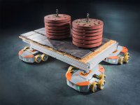 FORMIC B50 Fahrzeuge beim Transport einer Last