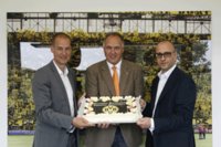 Carsten Cramer, Direktor Sales & Marketing BVB, Andreas Wanstrath Verkaufsleiter Branchenlösungen GWS, Marcus Knipping, Direktor Finance BVB