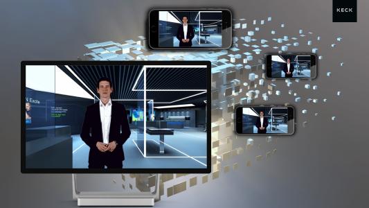 The virtual event from KECK: Digital brand room and live streaming