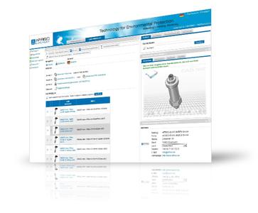 AFRISO PARTcommunity: Einfach mittels planungsrelevanter Parameter das 2D/3D CAD-Modell der MSR-Komponente auswählen und somit das "konfigurierte" Teil schnell in die Konstruktion und Stückliste mit einbinden