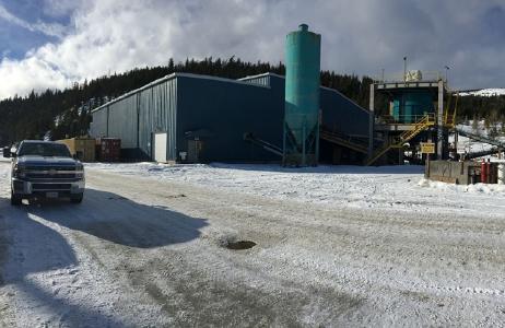 Die Goldverarbeitungsanlage von Nicola Mining; Foto: Nicola Mining