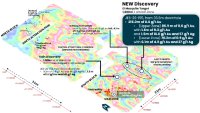 Abbildung 1. Draufsicht mit der neuen Entdeckungszone im Verhältnis zur Pilotanlage und zur Main Zone