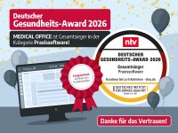 MEDICAL OFFICE zählt zu den Presiträgern des Deutschen Gesundheits-Awards 2026.