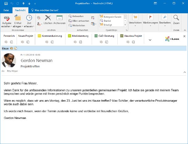 InLoox für Outlook_Ein-Klick-Leiste_E-Mails mit nur einem Klick im Projekt als Aufgabe oder Doku.png