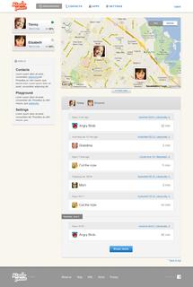 Kinderphone 'parent dashboard' for easy kin collaboration