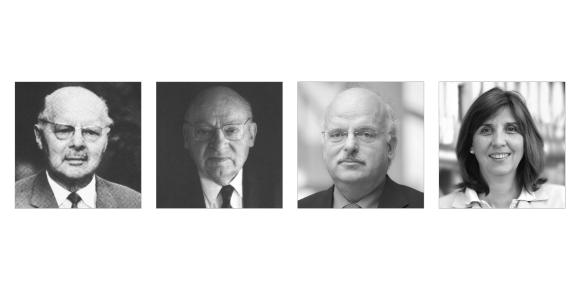 Three generations of Kaeser: company founder Carl Kaeser senior, Carl Kaeser junior and Thomas Kaeser with his wife Tina-Maria Vlantoussi-Kaeser