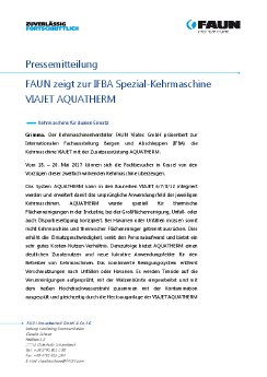 FAUN Presseinfo VIAJET AQUATHERM IFBA 2017.pdf