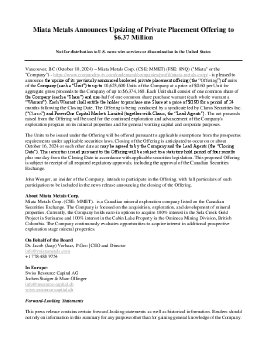 10102024_EN_MMET_NR 2024 - Upsize Financing - Oct 10.pdf