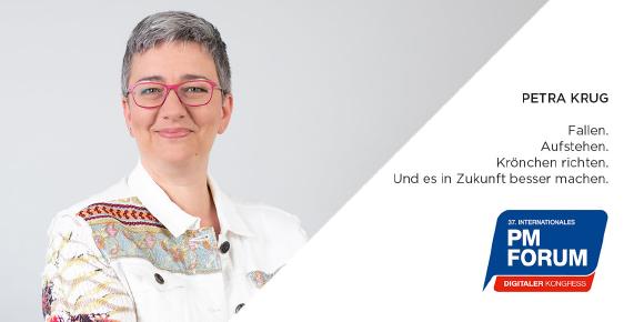 Wie wir auch in komplexen Projekten mit hohem Leistungs- und Kostendruck eine positive Fehlerkultur etablieren, weiß Petra Krug.