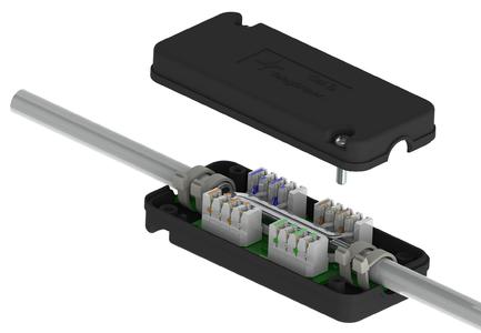 Neues Verbindungsmodul VM 8-8 Cat.7A der Telegärtner Karl Gärtner GmbH für Leitungsgeschwindigkeiten bis 1.000 MHz.