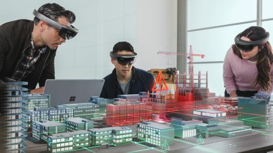 Was ist Realität, was Fiktion? Rund um die Technologien Virtual und Augmented Reality geht es bei der Vortragsreihe Industriedialog Industrie 4.0, die jetzt ins Sommersemester startet. Den Auftakt macht am kommenden Montag, 25. März 2019, Michael Zawrel von Microsoft Germany / Fotonachweis: © Microsoft | Michael Zawrel