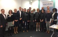 v.l.n.r. A. Mederer (Motio), E. Emberger (TK), F. Stratmann (TK), Dr. Th. Diefenthal (BioPark), K. Klutzny (TK), M. Reinhold (TK), Dr. D. Obermaier (PreSens), Dr. H. Guldan (Lophius Biosciences), Dr. M. Lichtenauer (Numares), K. Tschech (Audi Accident Research Unit), G. Mirbeth (Bio-Park), G. Vogl (Thermo Fisher Scientific), P. Lutz (BioPark), Dr. I. Hagen (BioPark), U. Schnell (Assay.Works), F. van der Sterren (Numares). (c) BioPark Regensburg GmbH v.l.n.r. A. Mederer (Motio), E. Emberger (TK), F. Stratmann (TK), Dr. Th. Diefenthal (BioPark), K. Klutzny (TK), M. Reinhold (TK), Dr. D. Obermaier (PreSens), Dr. H. Guldan (Lophius Biosciences), Dr. M. Lichtenauer (Numares), K. Tschech (Audi Accident Research Unit), G. Mirbeth (Bio-Park), G. Vogl (Thermo Fisher Scientific), P. Lutz (BioPark), Dr. I. Hagen (BioPark), U. Schnell (Assay.Works), F. van der Sterren (Numares). (c) BioPark Regensburg GmbH