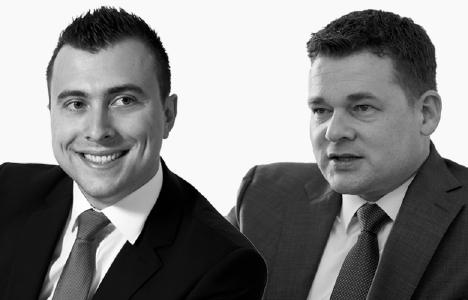 Markus Gauder (links) und Kai Fürderer (rechts) - Geschäftsführer der FinGOAL! GmbH