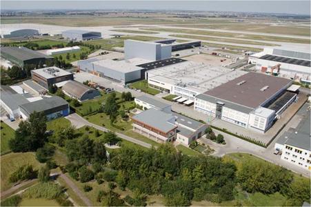 Bird’s-eye view of the Schkeuditz location of BITZER Kühlmaschinenbau GmbH (image: BITZER)