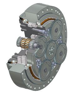 Spielfreies Präzisionsgetriebe F4CFS-UA 115 mit hoher Kippsteifigkeit und für hohe Belastungen, Bild: Sumitomo (SHI) Cyclo Drive Germany GmbH