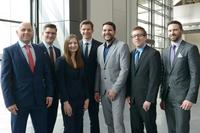 v.l.n.r. GEFMA-Förderpreisträger 2015 J. Benjamin Schade, Lukas Fischer, Judith Ponnewitz, Tobias Kienzler, Patrick Köhn, Felix Haas, Dr. Sebastian Pohl / Copyrightvermerk © Uta Mosler an