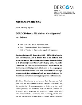 23-09-27 PM DERCOM-Track - Mit sieben Vorträgen auf der tekom.pdf