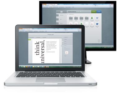 Mit dem HTML5-Client können die Desktop-Funktionen von Cortado Workplace überall genutzt werden: auf dem mobilen Endgerät ebenso wie mit PC, Mac und Notebook