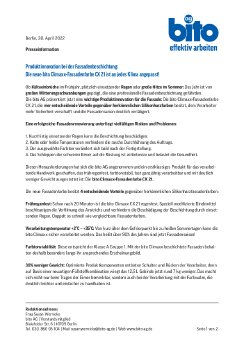Presseinformation der bito AG - bito Climaxx CX 21 Produktinnovation bei der Fassadenbeschichtun.pdf