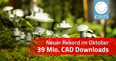 Erstmals über 39 Mio. CAD Modelle Downloads im Monat