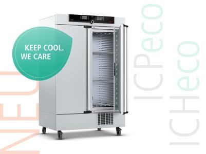 Memmert Klimaschrank ICHeco/Kompressor-Kühlbrutschrank ICPeco jetzt mit natürlichem Kältemittel CO2 (R744)