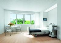 Schutz für hygienesensible Gebäude: Antimikrobielle Oberflächenveredelung Schüco SmartActive / Bildnachweis: Schüco International KG