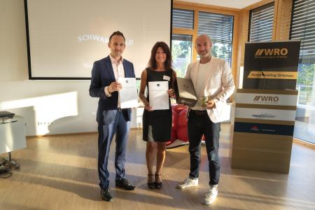 Dominik Fehringer (Geschäftsführer WRO GmbH) , Sonja Schuchter (Bürgermeisterin Sasbachwalden), Hansjörg Mair (Geschäftsführer Schwarzwaldtourismus GmbH).
