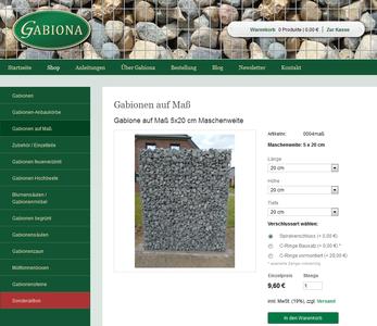 Gabionen online kaufen - Gabiona