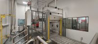 Automatisierte IBC-Abfüllanlage am Produktionsstandort von Symrise in Goose Creek, South Carolina.