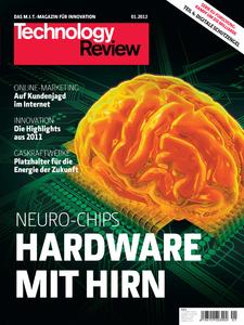 Titelbild der aktuellen Technology-Review-Ausgabe 1/2012