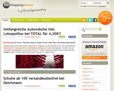 Liveshopping-Schnäppchenblog