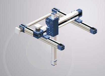 Die besonders geschützten Linearachsen der Produktfamilie Rollon Plus System bilden eine ideale Basis für Portalsysteme, kartesische Achsroboter oder die Linearbewegung von SCARA-Robotern