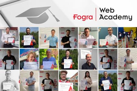 Mehr als 150 Teilnehmerinnen und Teilnehmer der Fogra Web Academy haben die Prüfungen bestanden und den Abschluss zum Fogra Graduate erlangt. (Bild: Fogra)
