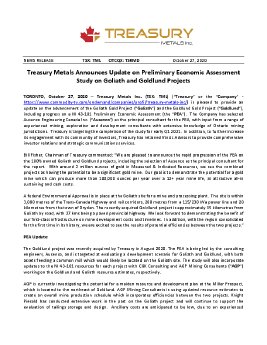 Treasury Metals - Goliath-Goldlund PEA - Oct 2020 vFINAL_EN.pdf