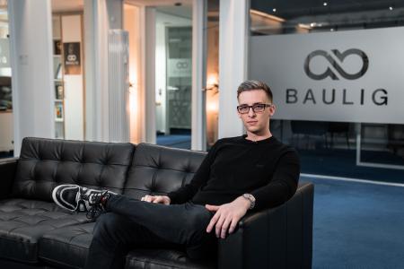 Andreas Baulig in seinem Office in Koblenz
