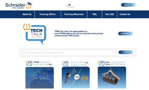 Schrader TPMS Academy Introduces "TPMS Tech Talk"