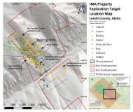 Abbildung 1: Standortkarte der Explorationsziele bei der Mine Ima