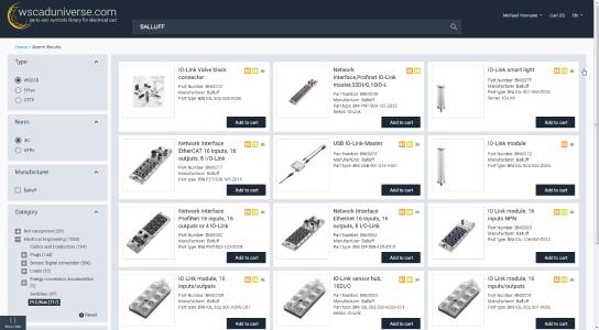 Neben E-CAD-Daten im WSCAD- und Eplan*-Format finden Anwender in wscaduniverse.com auch hochwertige 3D-Daten – kostenlos: In der weltweit größten E-CAD-Datenbiliothek wscaduniverse.com finden Anwender über 1,3 Millionen Artikeldaten von mehr als 210 Herstellern im WSCAD-, Eplan-Format und 3D-Step-Format. Der Zugriff ist kostenlos, die Einstellung ihrer Produktdaten für Hersteller ebenfalls
