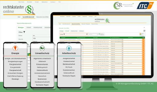 Rechtskataster-Online ist eine datenbankgestützte Anwendung, mit der Sie stets aktuell die Einhaltung relevanter Vorschriften im eigenen Unternehmen überprüfen und dokumentieren können.