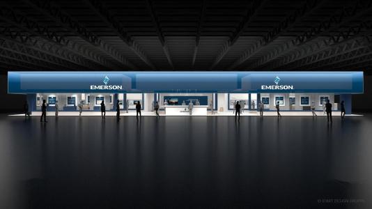 Stand von Emerson auf der Chillventa 2018