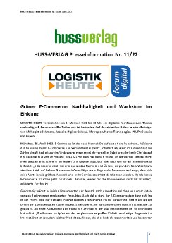Presseinformation_11_HUSS_VERLAG_LOGISTIK HEUTE-Forum Grüner E-Commerce Nachhaltigkeit und Wachs.pdf