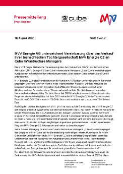 2022-08-18 MVV Energie AG unterzeichnet Vereinbarung über den Verkauf ihrer tschechischen Tochte.pdf