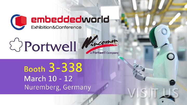 Portwell präsentiert industrielle Embedded- und Edge-KI-Lösungen auf der Embedded World 2026.