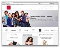 Screenshot Startseite www.Laudert-Studios.de