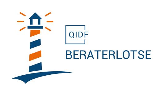 Logo des "QIDF-Beraterlotsen" für Genossenschaftsbanken
