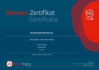 Das Domain-Zertifikat ist eine offizielle Bestätigung, wer Eigentümer einer Domain ist