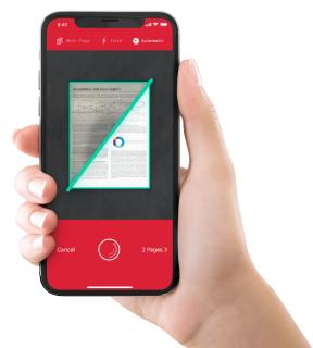The Scanbot SDK app scans, edits, sends and synchronizes documents, QR Codes, barcodes, and much more using only a smartphone.
Die Scanbot SDK App fokussiert sich auf das Scannen, Bearbeiten, Versenden und Synchronisieren von Dokumenten, sowie auf das Lesen von Bar- und QR-Codes.