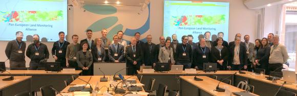 CLC+ Backbone consortium together with EEA, EAGLE and ETC ULS teams
(photo: M. Probeck, GAF